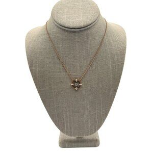 Swarovski North Collection Glass And Crystal Necklace, Rose Gold